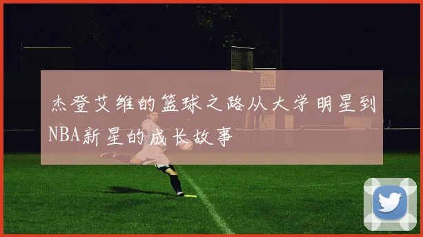 杰登艾维的篮球之路从大学明星到NBA新星的成长故事